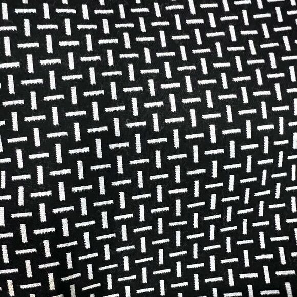 Express Columnist Mid Rise Ankle Pant Black and White Geometric Size 8 - Picture 7 of 15